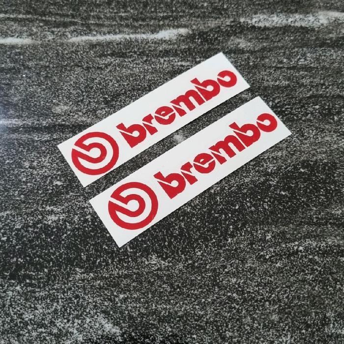 Stiker Brembo untuk caliper rem mobil big brake kit BBK