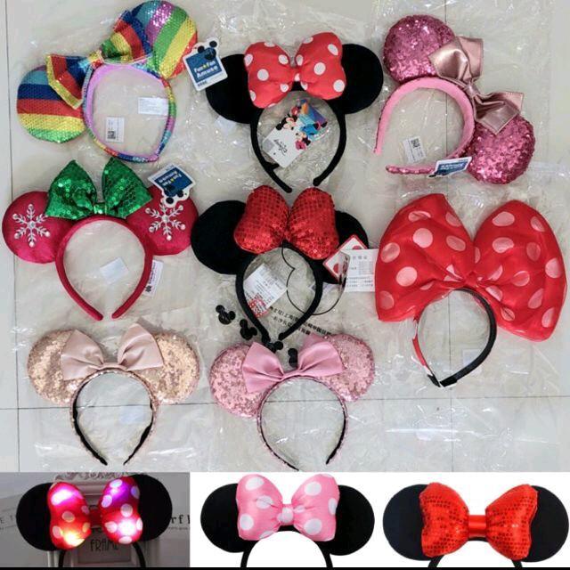 Bando Minnie Mouse Ori Disneyland Natal Mickey / Boneka Minnie Mouse Original Disney Parks