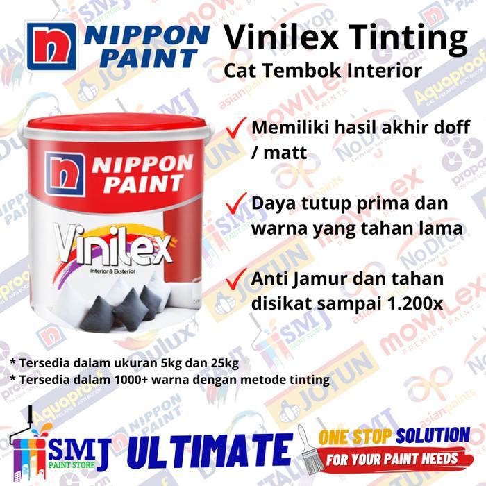 Cat Tembok Interior NIPPON PAINT VINILEX Warna Tinting 5kg