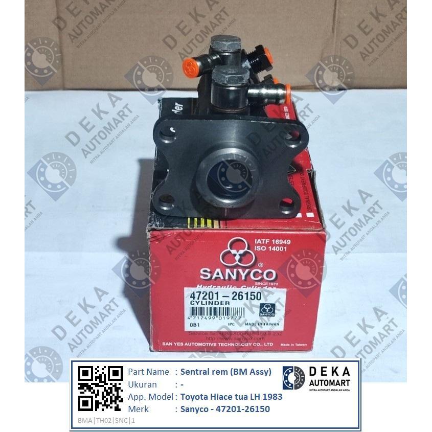 Sentral rem atas (Brake master - BM Assy) Sanyco untuk Toyota Hiace tua LH 1983 (47201-26150)