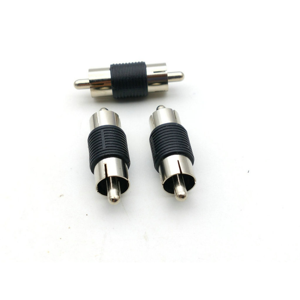 BELI SEKARANG RCA Coupler Adapter Male Plug to RCA Male Plug connector ETW9J TERLARIS.