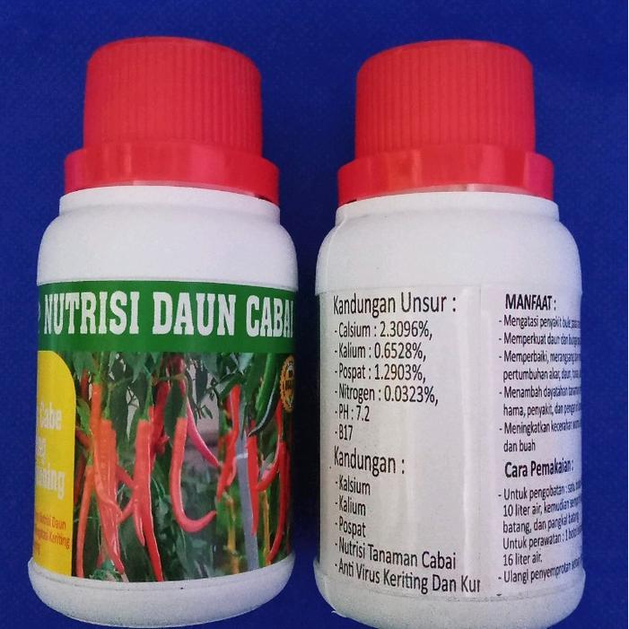 nutrisi daun cabai anti virus Obat Obat Pupuk Tanaman