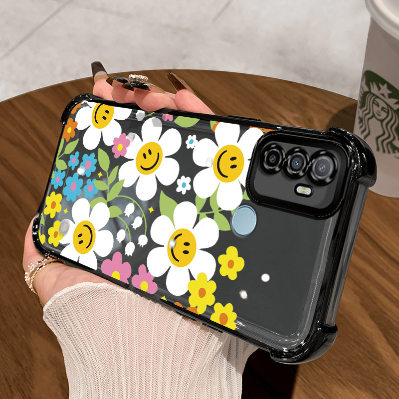 Casing Hp untuk OPPO A53 2020 A53s A32 A33 2020 Case Gaya keren warna merah muda Kasing Shock-Proof 