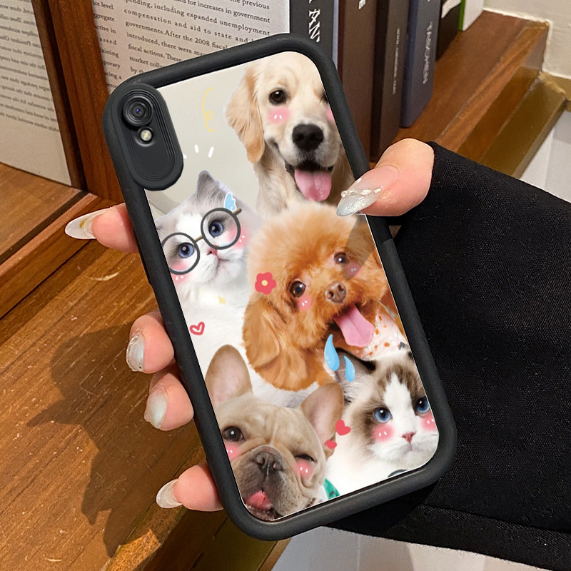 Casing Hp Xiaomi Redmi 9A Redmi 9i Redmi 9T Redmi 9 Power Case HP Casing pola Kucing Hitam Keren Kes