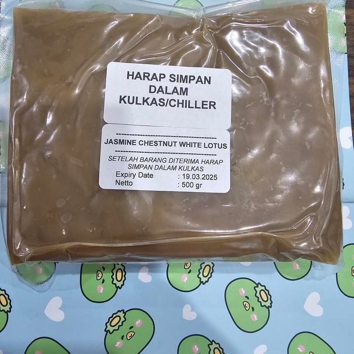 500Gr Jasmine Chestnut White Lotus Mooncake Filling (Isian Mooncake,Snowskin Dll)