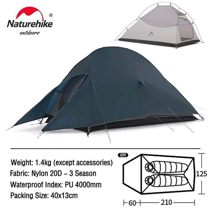 Tenda Cloud Up 2X 20D Naturehike Nh17T001-T (Upgrade Version)