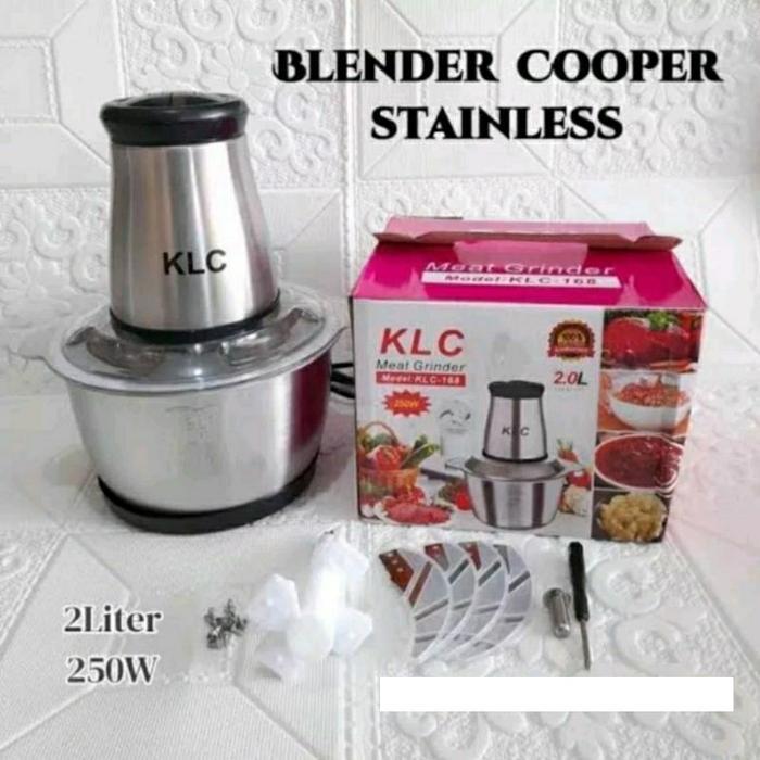 Blender Penggiling Daging Chopper Stainless Elektrik - Meat Grinder Klc-168 Klc168
