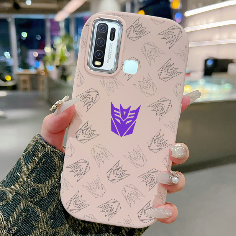 Casing Hp Untuk VIVO Y50 Y30 Y30i Case Perisai tiga warna Kesing Jelly Cesing bulat gemuk Kasing Sil