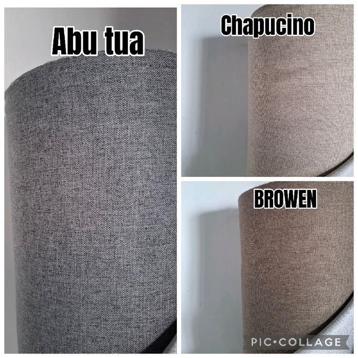 Kain Sofa Kanvas Minotti Bahan Sarung Sofa Kanvas Hikaron Kain Kursi Sofa Kanvas Meteran Abu tua