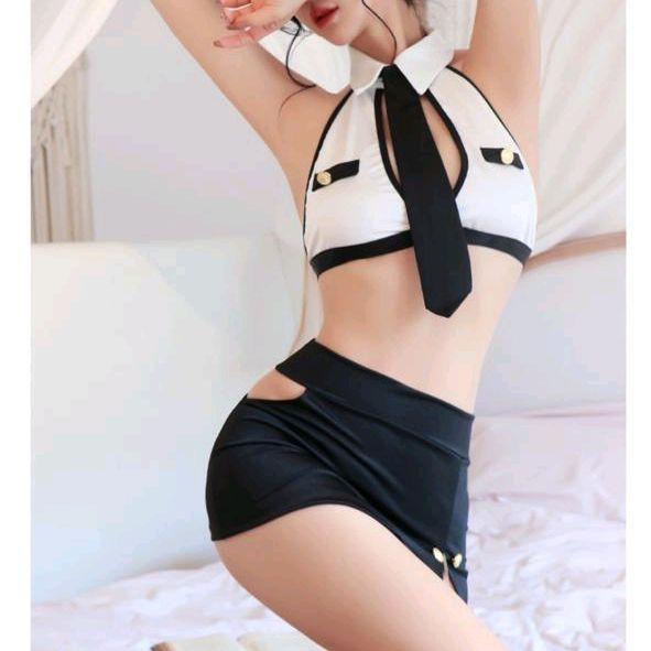 Lingerie Kostum Dugem Dinas Malam 1913 Wanita Tidur Transparan Dress