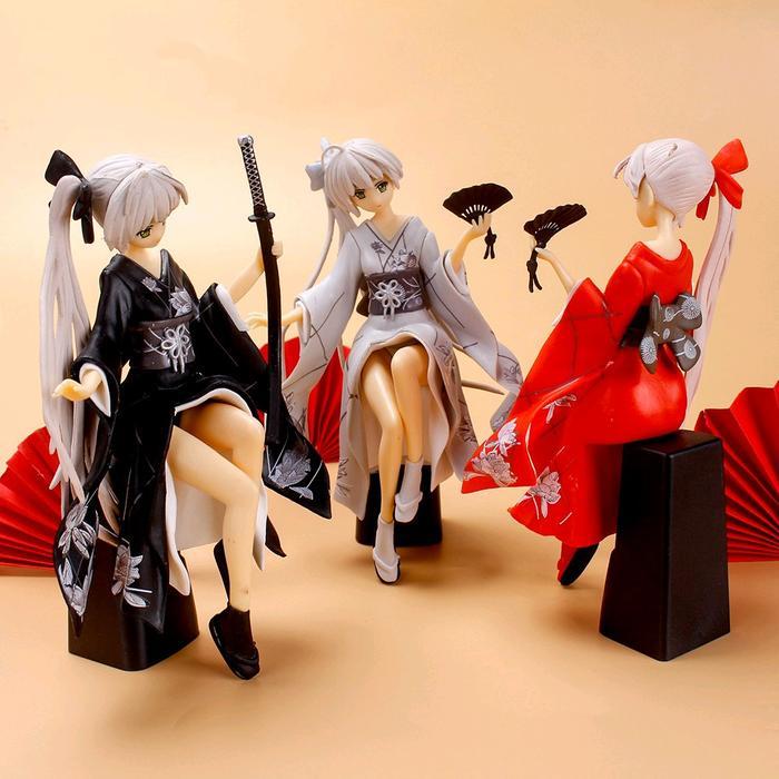 Samurai Gadis jepang miniatur Anime