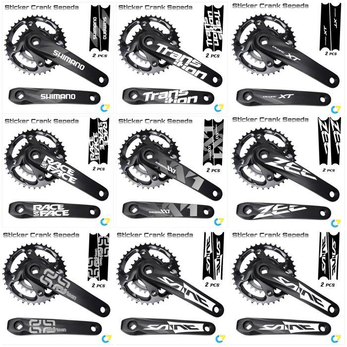 Ready Sticker Decal Crank Sepeda Mtb - Sticker Only - Decal Pedal Sepeda Mtb - Sticker Pedal Sepeda
