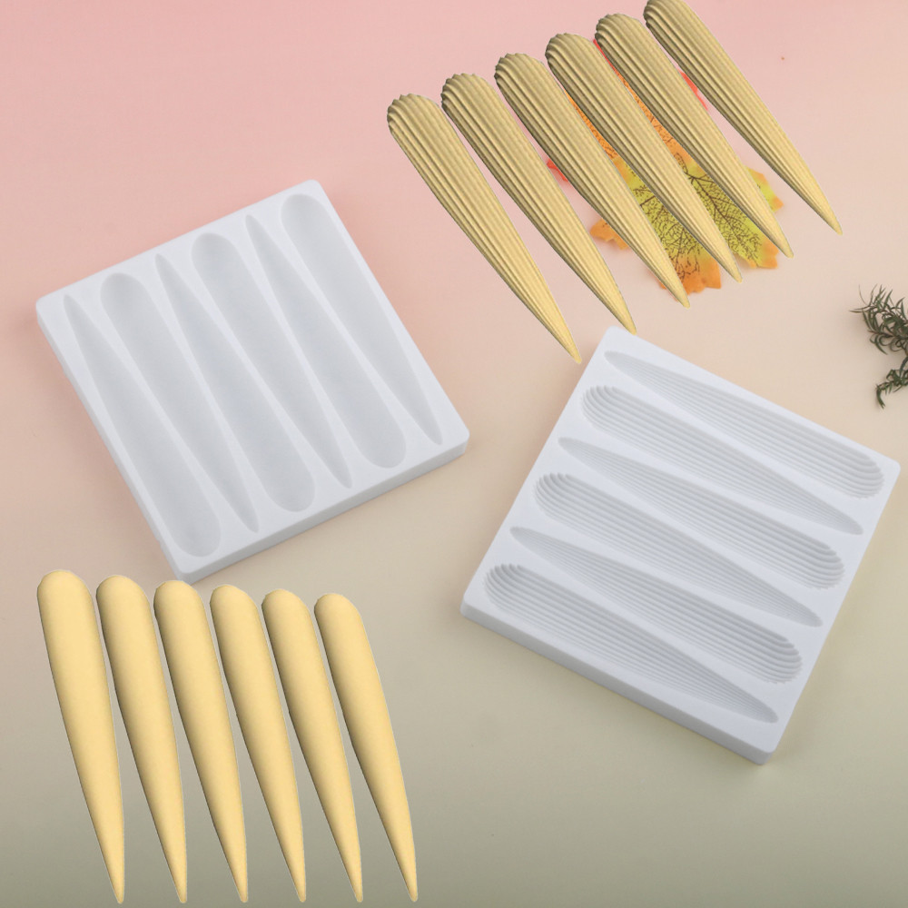 Food Grade Silicone Eclair Mold Finger Puff Chocolate Mould Fondant Mould French Long Cream Eclair