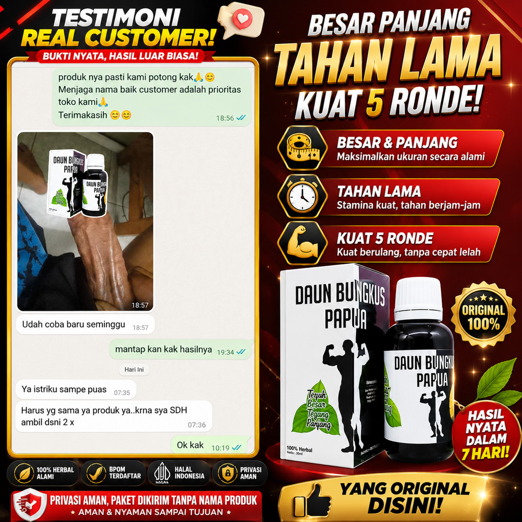 TOP Tiga Jari Oil | Minyak Herbal Papua Original | Daun Bungkus | Halal & BPOM