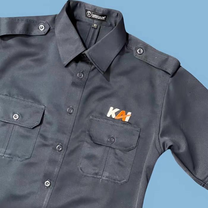 Resik Tailor Seragam R6 Biru Pt Kereta Api Indonesia Slimfit Hightwist Best Price Quality Pendek