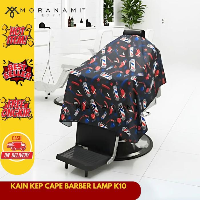 READY Terlaris Kain Kep Kip Kain Cukur Rambut Kain Potong Rambut Barber Motif Lampu Barber Tool K10