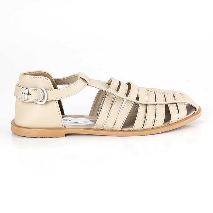 Sandal nita Casl Sendal Kasl Sandals Santai Krem LDG 304
