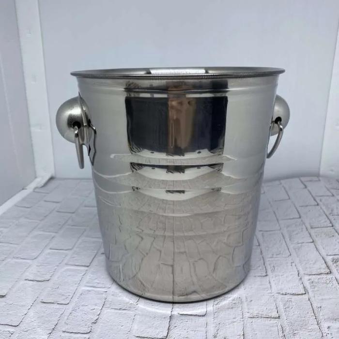 Champagne Ice Wine bucket wine 5L ice es wadah stainless steel silver