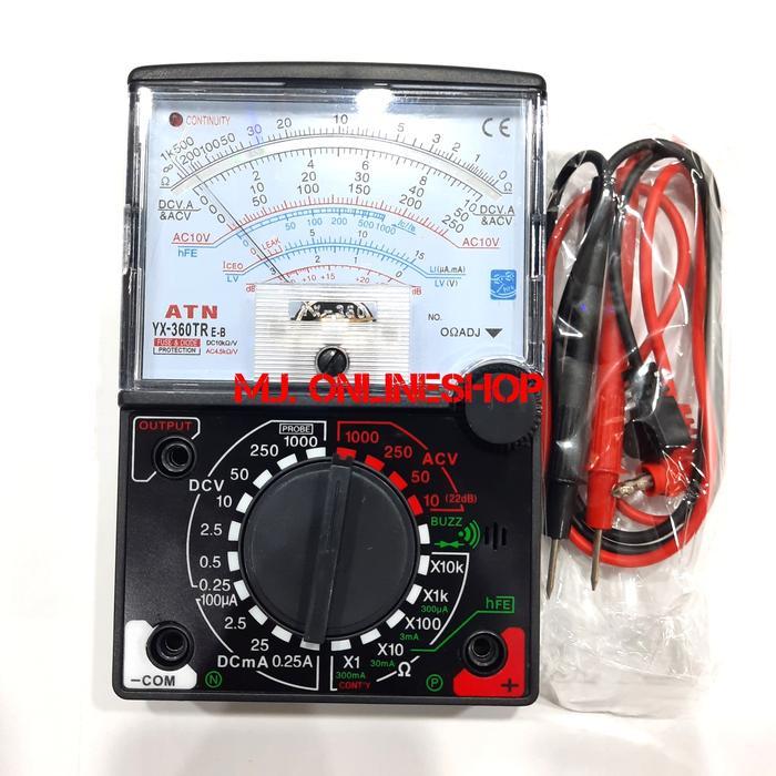 DISKON AVOMETER ANALOG + BUZZER MULTIMETER MULTITESTER BESAR + BATERAI