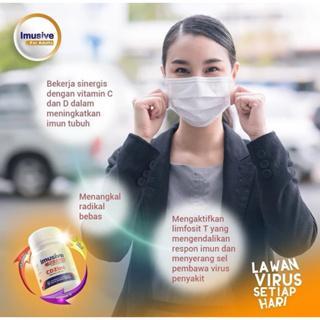 Vitamin C + Zinc IMUSIVE C & ZINC 1 Botol isi 60 tablet ORI BPOM