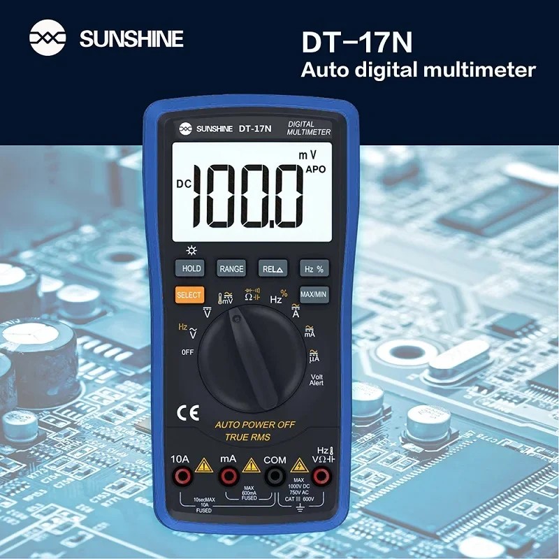 SUNSHINE Multimeter Range LCD Display Multimeter Auto Digital Multimeter Is 35/6 Automatic Digital