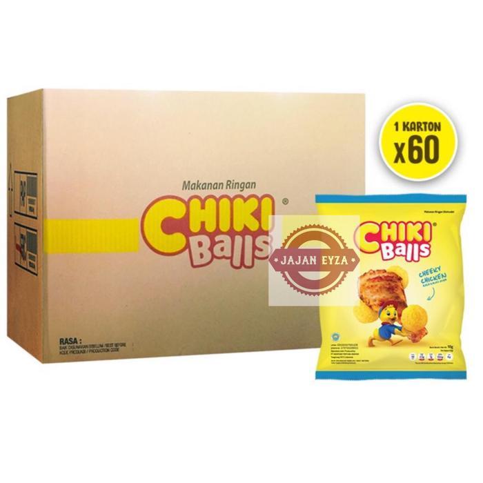 TERLARIS INDOFOOD CHIKI BALLS KARTON ISI 6 RENTENG CHIKI BALLS KEJU KARTONAN