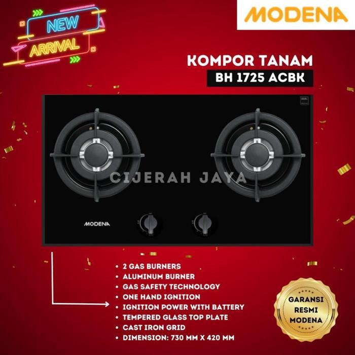 KOMPOR TANAM MODENA GAS BH1725ACBK BH 1725 ACBK BH 1725ACBK / BUIL-IN HOB MODENA BH 1725 ACBK SAFETY