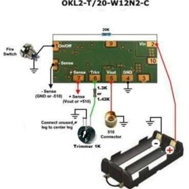 (ORIGINAL) AUTHENTIC OKL CHIP MURATA OKL2-T/20-W12N2-C BOX MOD HEXOHM 110W