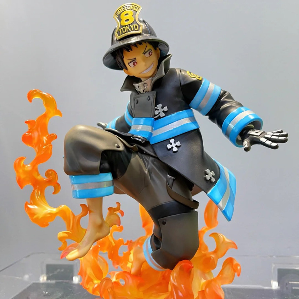 New Fire Force Anime Figure Shinra Kusakabe Anime Model Action Figure PVC Collection Toy for Kids
