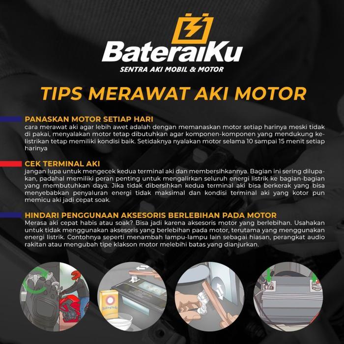 Aki Motor DRIVE MF DTZ6V DS-IGEL Untuk Vario, Scoopy, Satria, dll