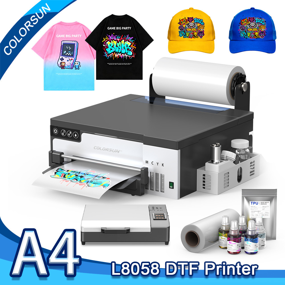 Colorsun A4 DTF Printer Machine For Epson XP600 Impressora a4 dtf printers Direct to Film Printer