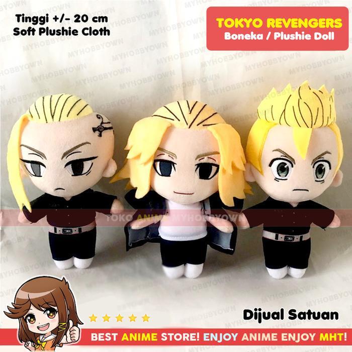 neka Anime Tokyo Revengers Chifuyu Mikey Manjiro Sano Draken Takemichi Plushie Doll