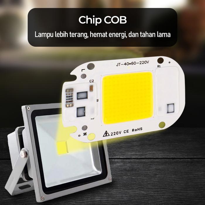 Arcomm Chip LED Lampu COB Floodlight Spotlight 220V led cob