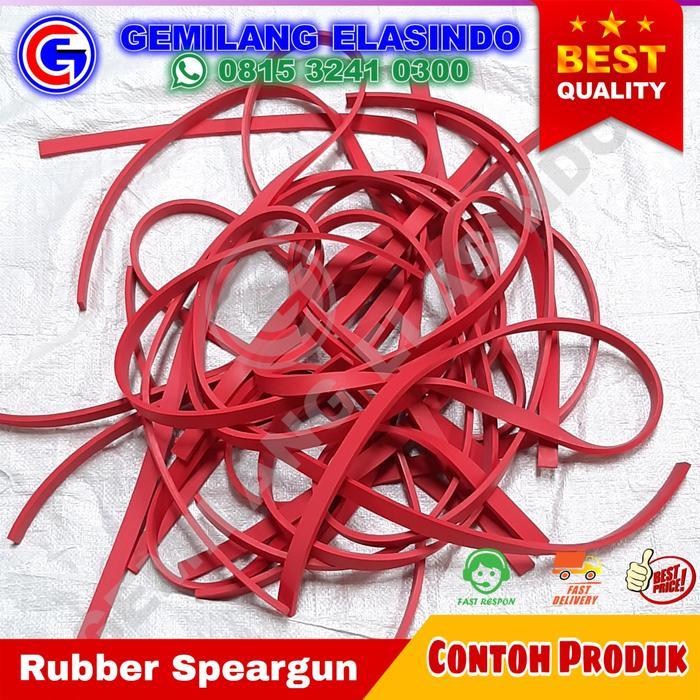 Bisa Gosend Rubber Speargun P. 120Cm X 5Mm Karet Panah Ikan Pipih Karet Ketapel