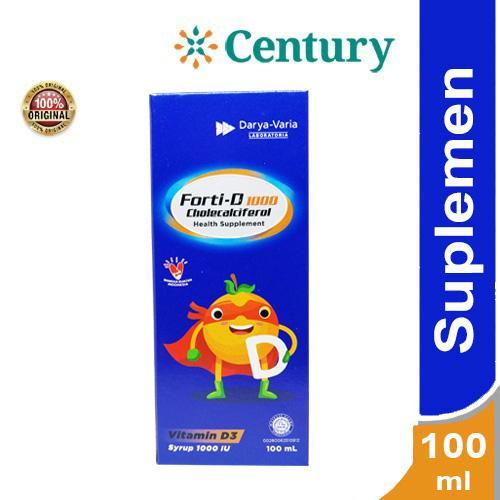 TERMURAH TERLARIS TERBARU FORTI-D SIRUP ANAK 1000IU 100ML - SUPLEMENT TULANG DENGAN VITAMIN D3 UNTUK