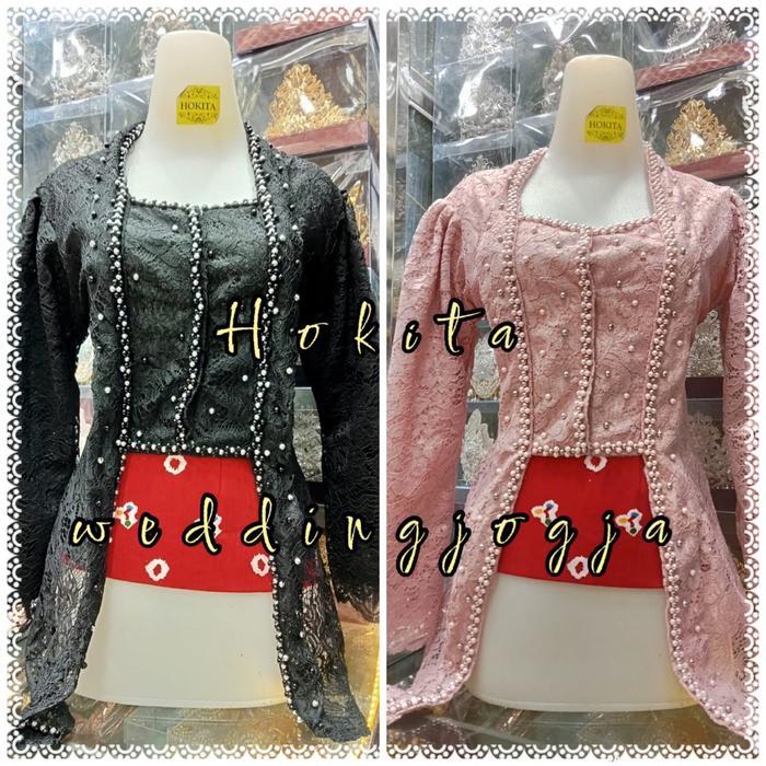 Kebaya Kutubaru Mutiara kancing Broklat - Kebaya+angkin, L