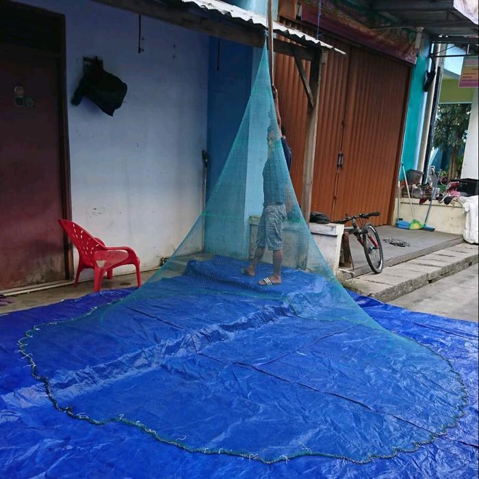 ORIGINAL Jala ikan , jala lempar 3 meter bahan nilon / benang bisa untuk udang, jala laut, jala