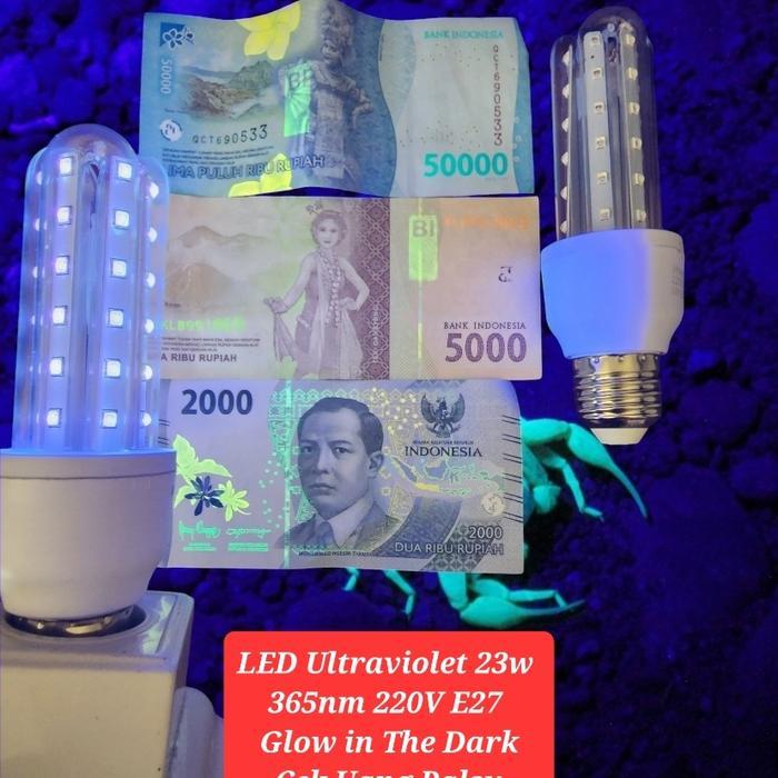 Lampu Ultraviolet Uv-Blb/ Uang /Neon Glower 9W E27 220V Plc Genstar