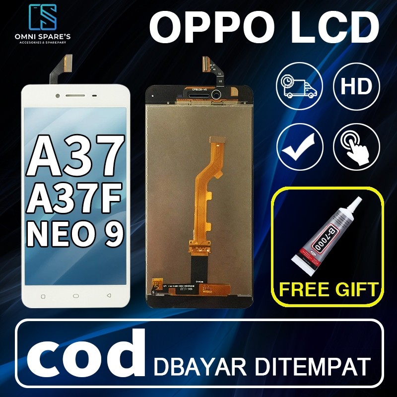 LCD FOR OPPO A37/A37F/NEO 9 FULLSET LAYAR HP TOUCHSCREEN