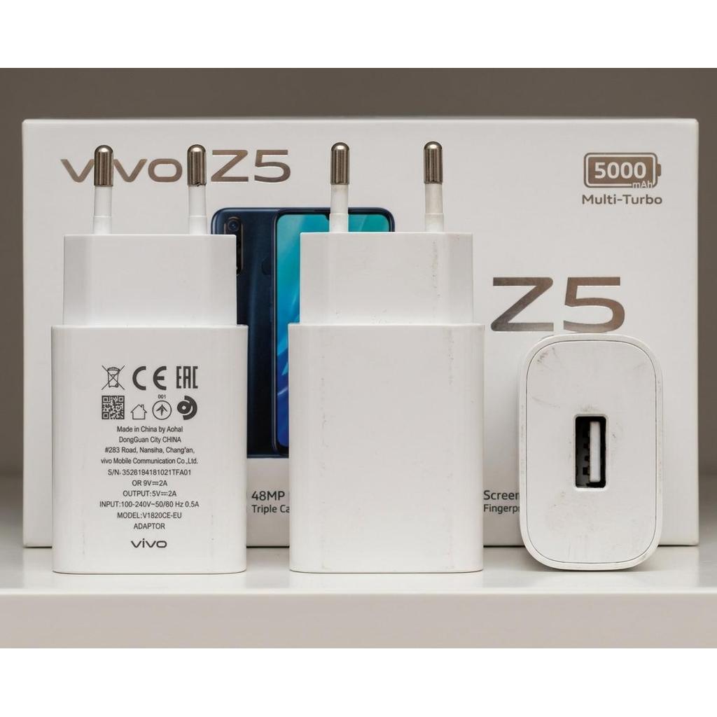Adapter Charger Vivo V1820C-EU Original Bekas Fast Charging 18W 9V 2A Cocok Vivo Z5