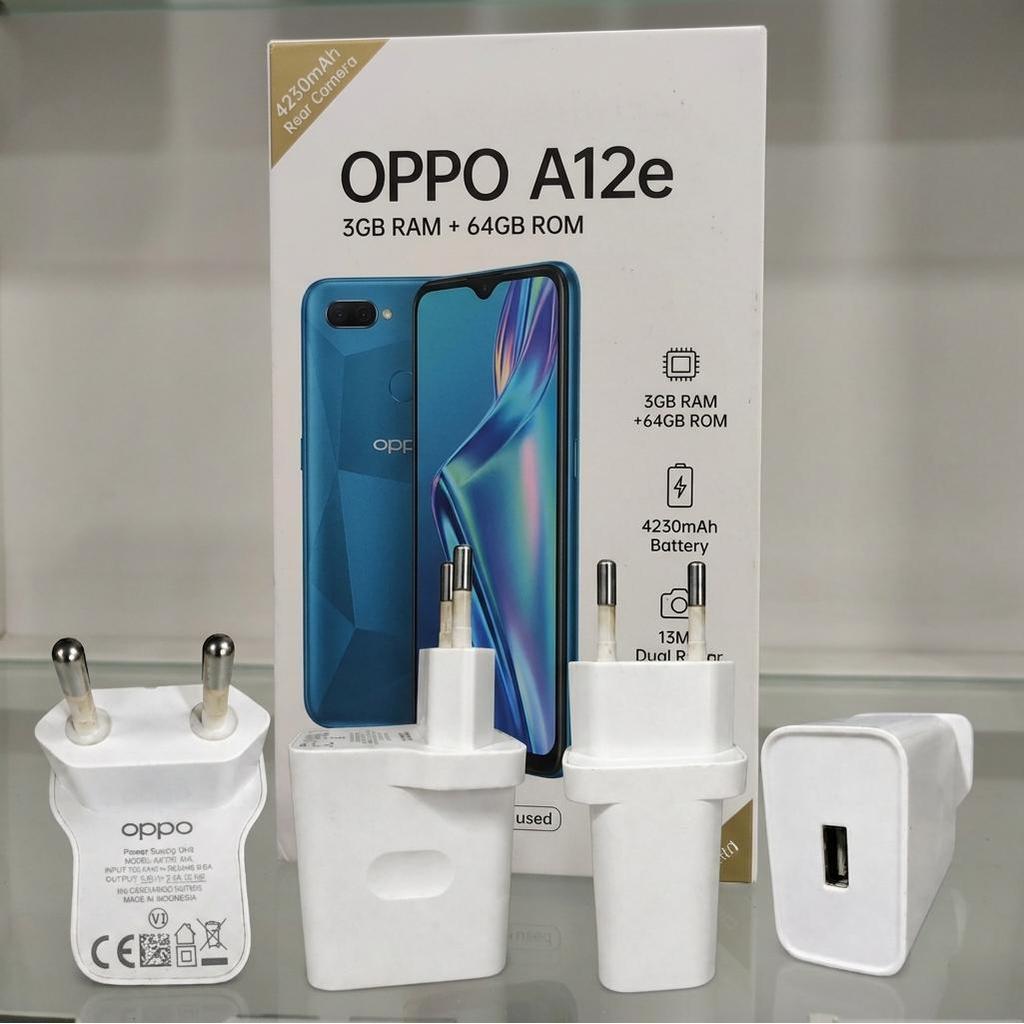 Charger HP OPPO OP92CAED Ori Second Fast Charging 18W 9V 2A Untuk OPPO A12e