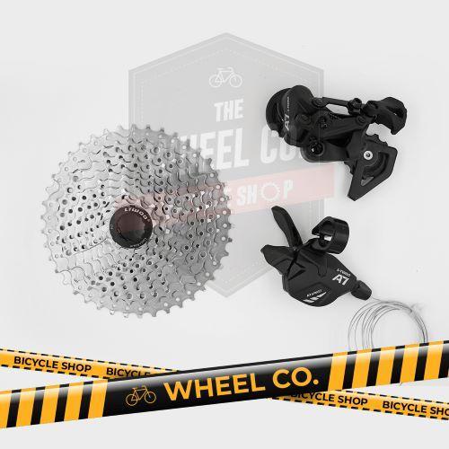 Pedalmaniaa- Groupset Ltwoo A7 10 Speed Black