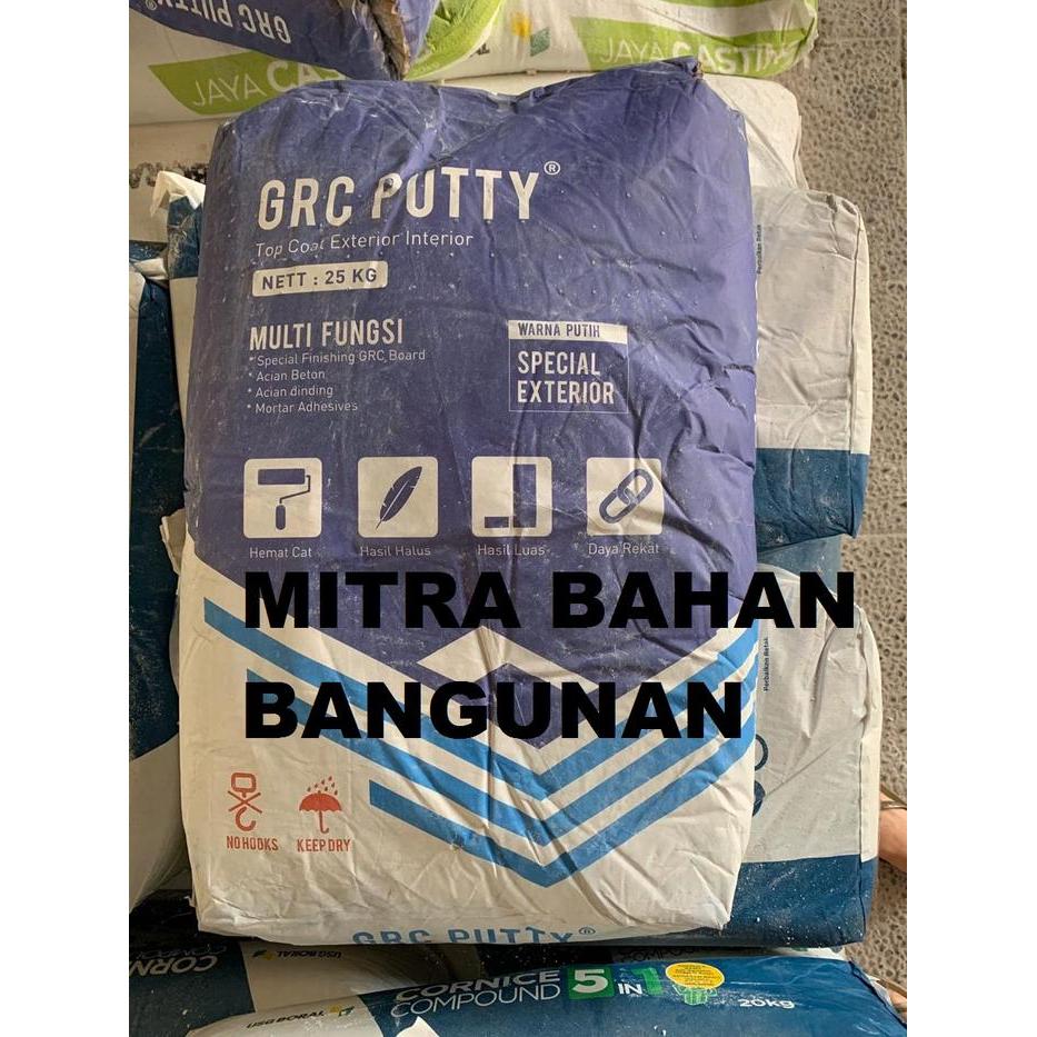 READY Terlaris GRC Putty 25KG Multi Fungsi Special Finishing GRC Board Acian Beton Dinding Mortar