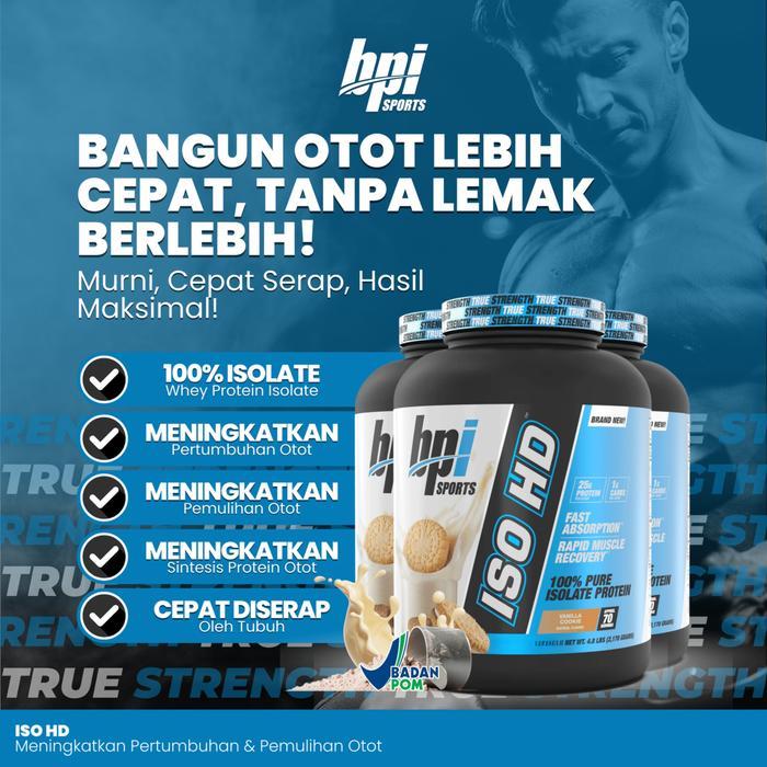 BPI SPORTS ISO HD ISOHD 5LBS - Suplemen Whey Protein