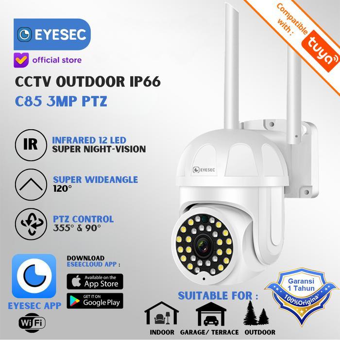 NEW - EYESEC CCTV OUTDOOR 1080P IP66 STC IP CAMERA CCTV WIFI EYESEC APPS TUYA
