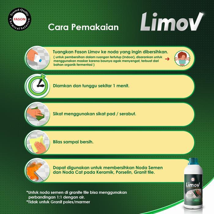 Pembersih Keramik Noda Semen Fason Limov 400ml