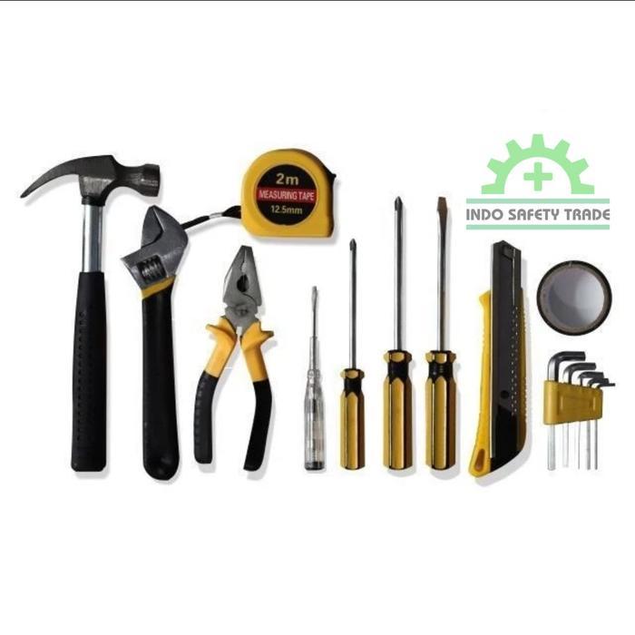 Krisbow Tool Kit 78Pcs Toolbox Obeng Tang Palu Kunci Perkakas