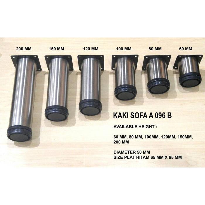 Kaki Sofa 15 Cm Bulat Stainless steel /