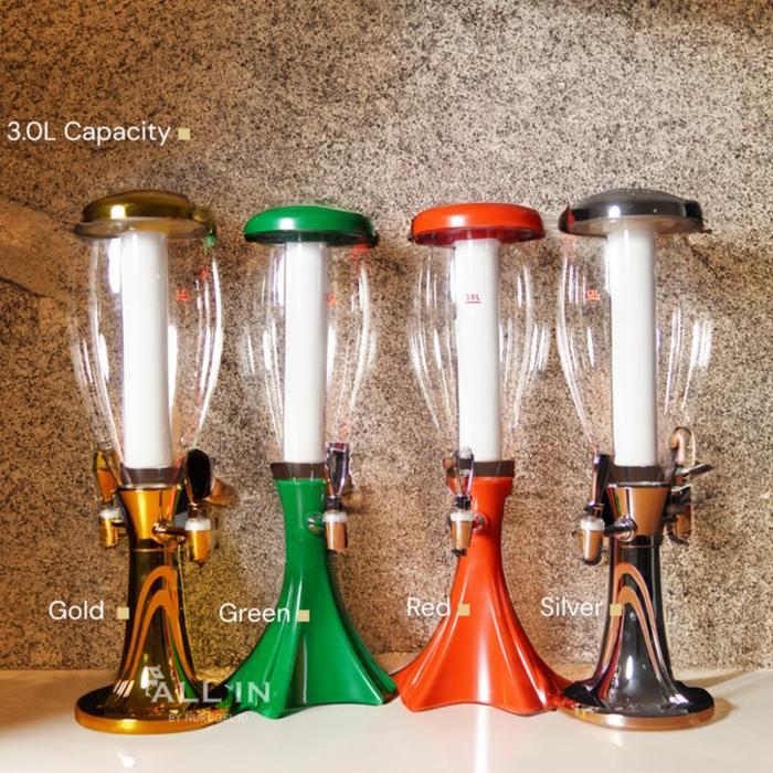 Terlarisss SA 3L Beer Tower Dispenser / Tower Bir / Botol Beer DOUBLE
