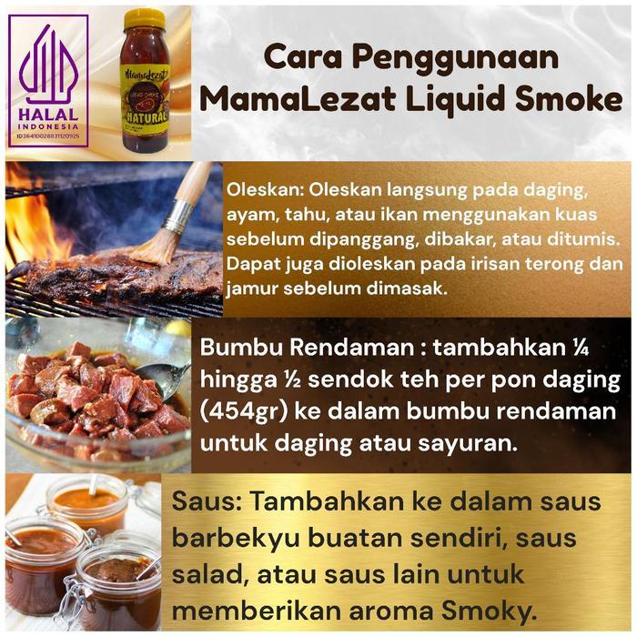 READY MamaLezat Liquid Smoke Perisa BBQ Bumbu Bakar Aroma Asap FoodGrade 1KG